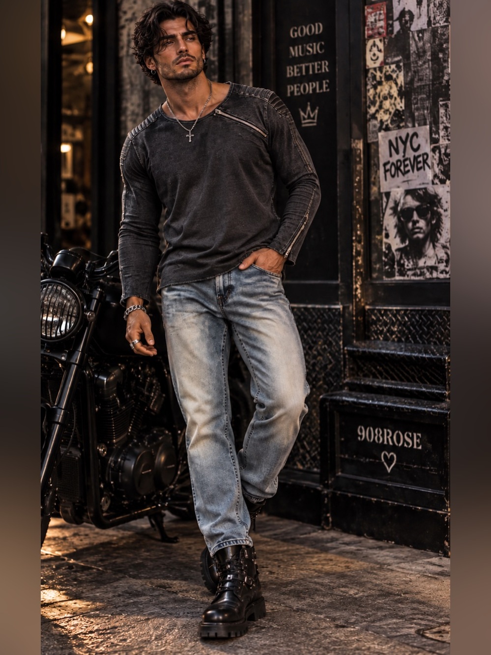 Buffalo David Bitton Six Light Wash Straight Leg Jeans Size 30